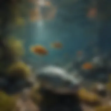 Diverse Fish Species in Lake Tahoe Diverse fish species swimming in the clear waters of Lake Tahoe