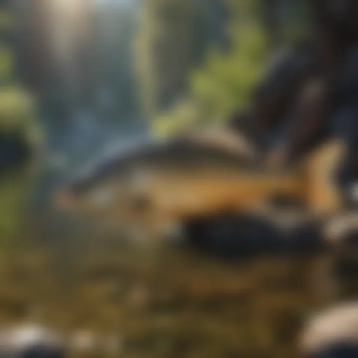 Indigenous Fish of Lake Tahoe A close-up of an indigenous fish species native to Lake Tahoe