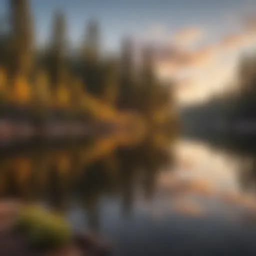 Serene Lakefront Sunset in Northern Arizona