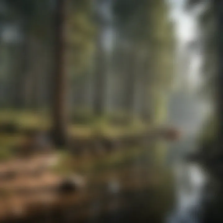 Recreation in Harmony Visitors enjoying recreational activities on Pine Lake.