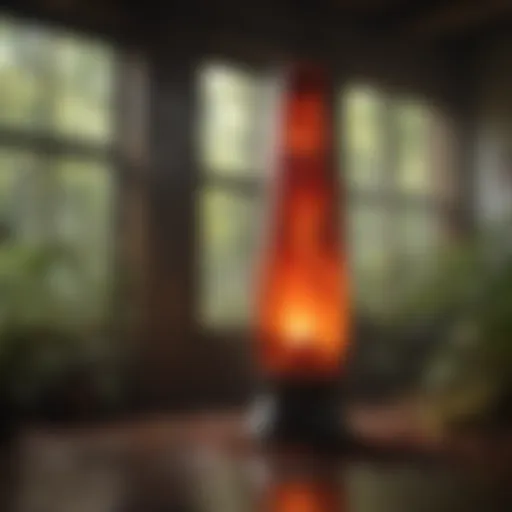 Molten Lava Lamp Eruption Illuminating Room