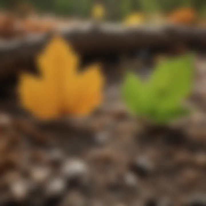 Leaf Health Disparity Healthy vs. diseased tree leaves comparison