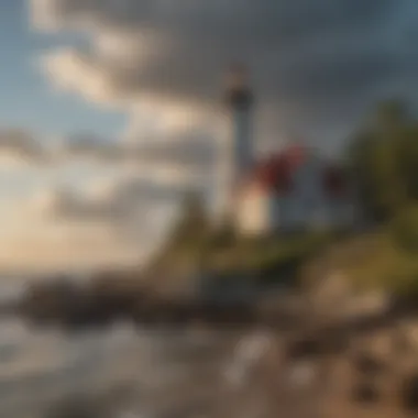 Iconic Lighthouse Scenery on the Eastern Shore Lighthouse on Eastern Shore