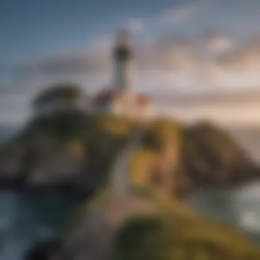 Lighthouse at Yaquina Head in Newport, Oregon