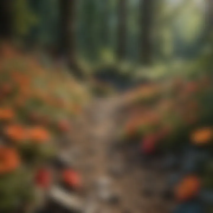 Exquisite depiction of Linnea flower seeds amidst a diverse botanical landscape