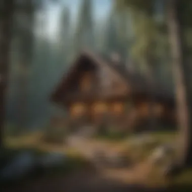 Cozy lodge with inviting atmosphere and natural surroundings