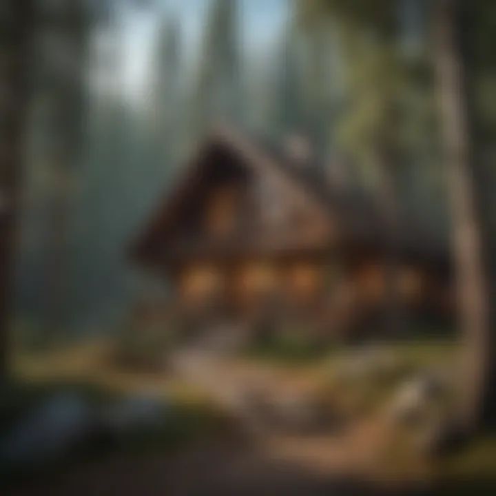 Cozy lodge with inviting atmosphere and natural surroundings