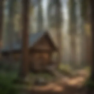 Charming rustic cabin nestled in the woods