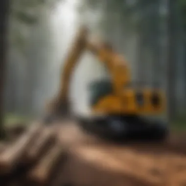 Utilizing Advanced Machinery Efficient logging equipment in use