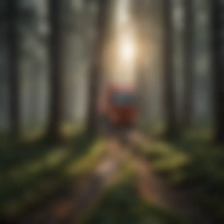 Logistics flow diagram for return pallets in forestry