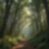 Lush Forest Canopy at Appalachian Trail Entrance