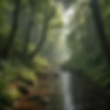 Enveloped in the Serenity of the Forest Canopy Lush Forest Canopy at Black River Falls ATV Trails