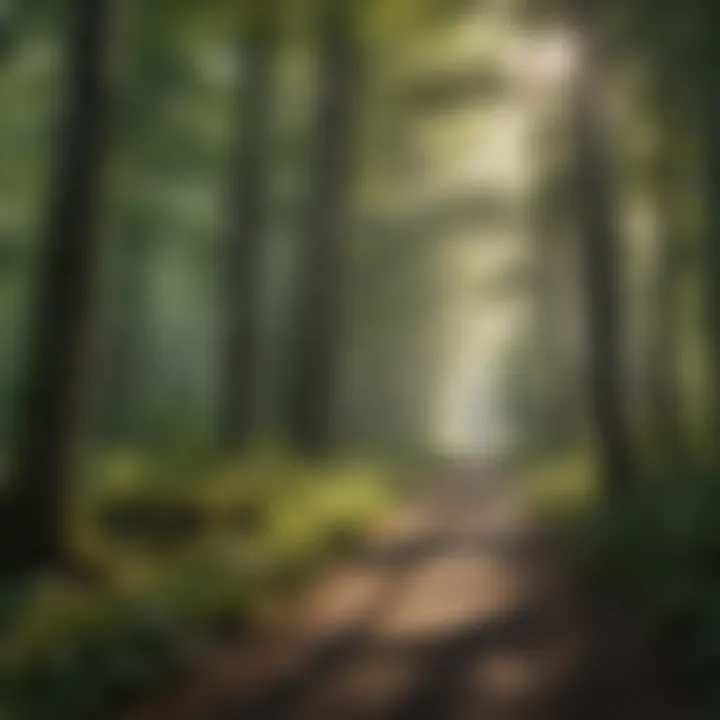 Lush Forest Canopy on Hiawatha Bike Trails