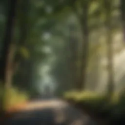 Lush Forest Canopy on Kentucky Biking Trail