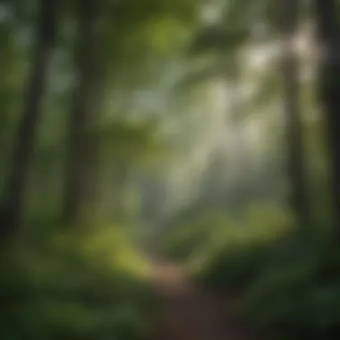 Canopy of Verdant Secrets Lush forest canopy on the island