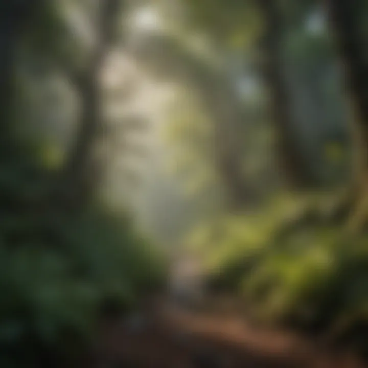 Lush Forest Canopy Along Seven Falls Trail