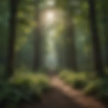 Enveloping Greenery of Tennessee's Forests Lush Forest Canopy in Tennessee