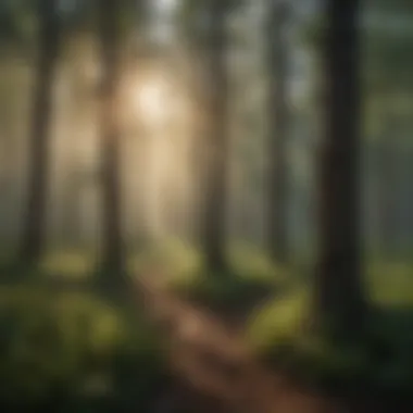 Lush Forest Ecosystem without Herbicidal Treatment