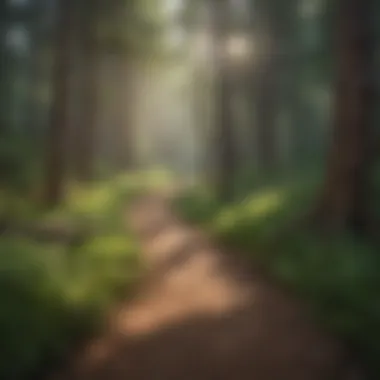 Lush forest scenery on the Colorado Trail