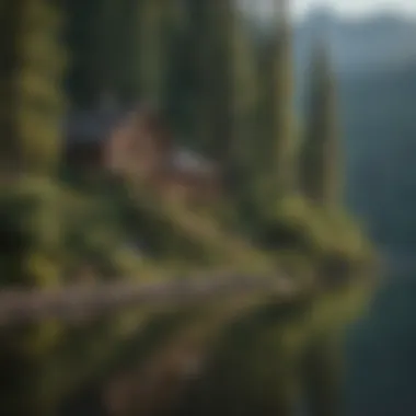 Tranquil Forest Setting of Lake Crescent Lodge Lush Forest Surrounding Lake Crescent Lodge