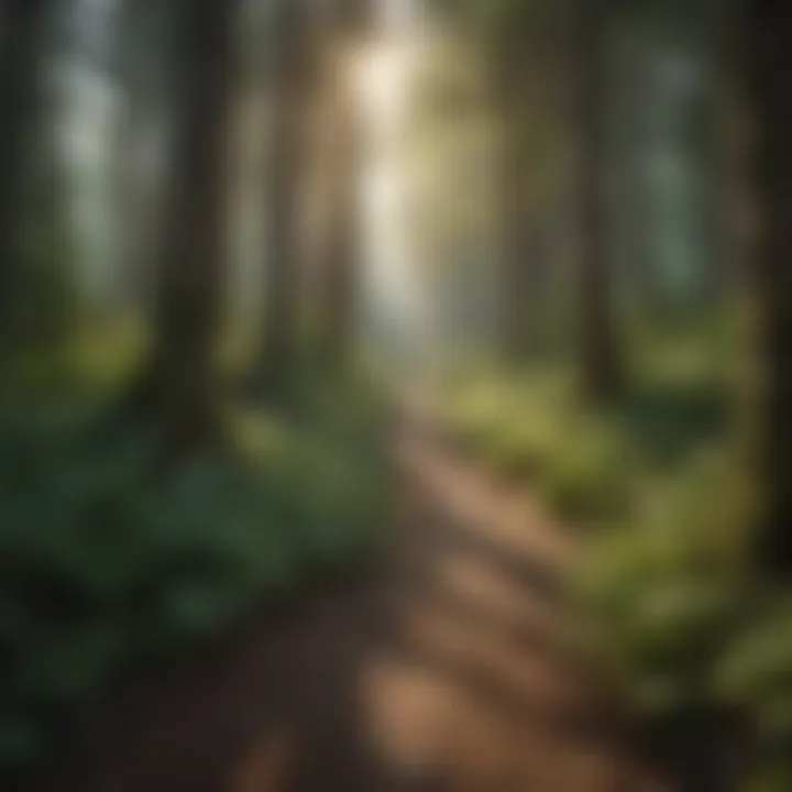 Lush Greenery of an American Forest Floor