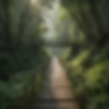 Verdant Landscape of the Bridge to Nowhere Trek Lush Greenery Surrounding