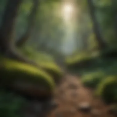 Lush greenery and unique flora of American forests