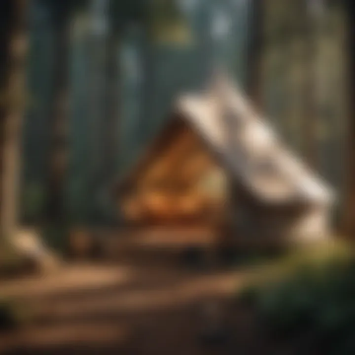 Luxurious Glamping Tent Surrounded by Nature