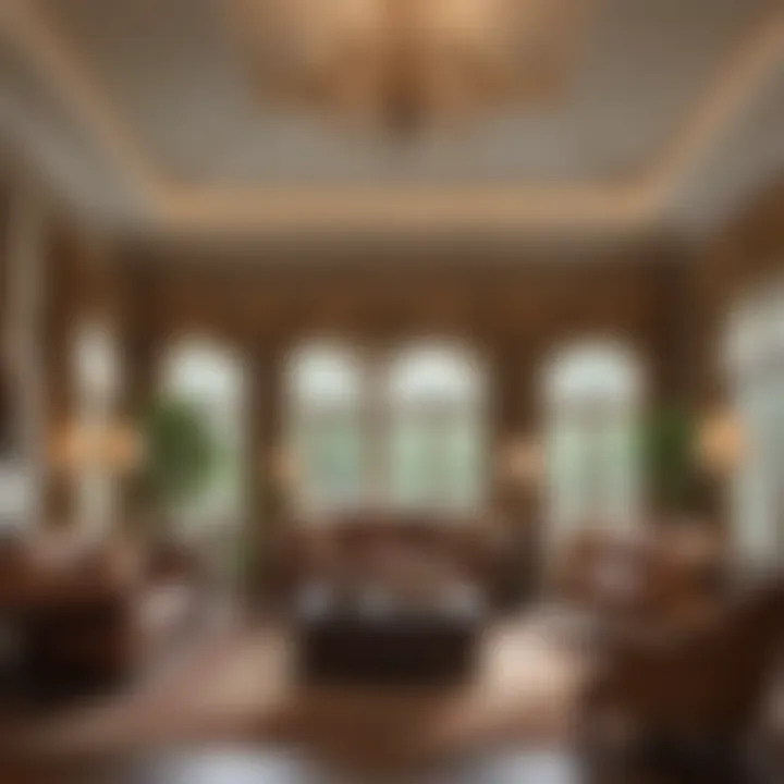 Luxurious living room at White Pines Assisted Living