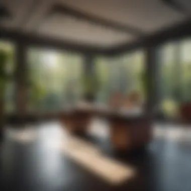 Luxurious workspace with modern design