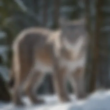 Silent Observer: Canada Lynx in Snowy Environments Lynx in Snowy Forest
