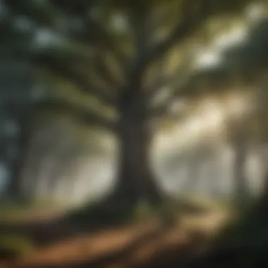 Mahaguni Trees: A Habitat for Local Wildlife Illustration of mahaguni trees supporting local wildlife