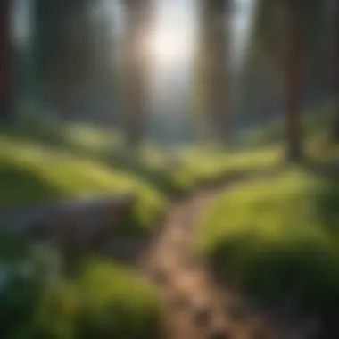 Tranquil Beauty of an Alpine Meadow Majestic Alpine Meadow