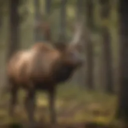 Majestic bull elk bugling in Oregon's wilderness