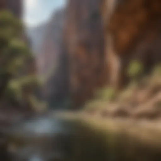 Majestic canyon walls in Penitente Canyon