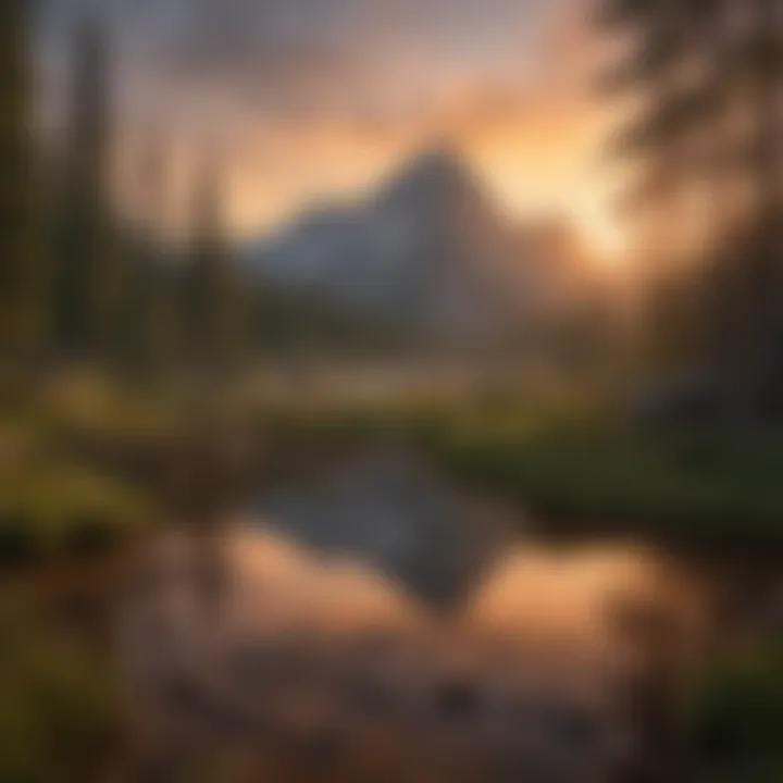 Majestic Cardinal Peak at Sunrise