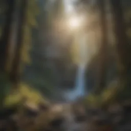 Majestic Cascade over Gorge