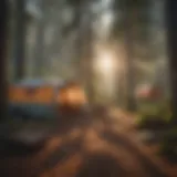 Majestic Cedar Grove Campsite Landscape