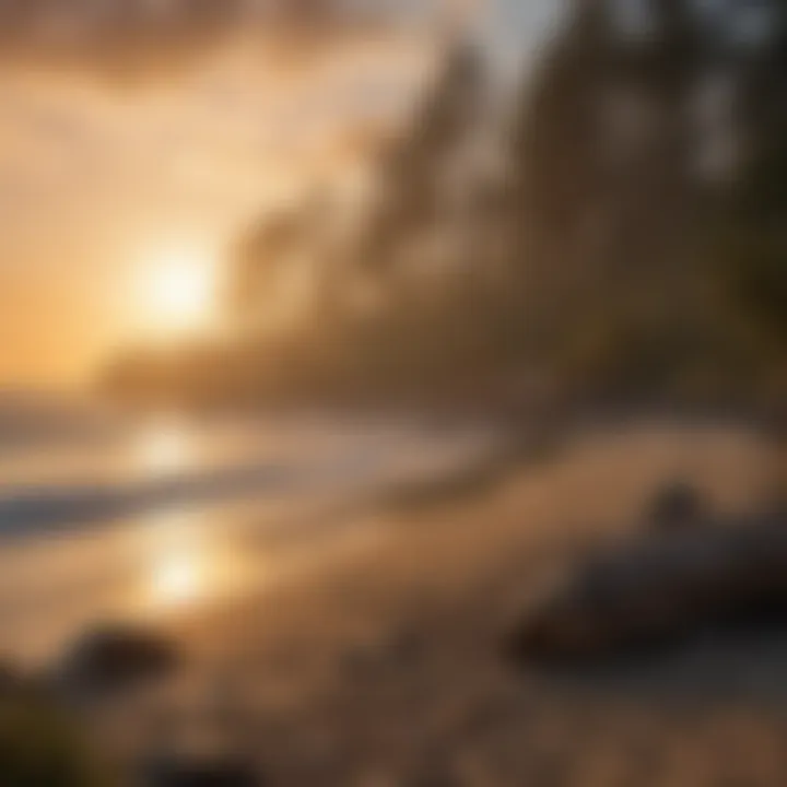 Majestic Coastal Sunset at Newport Campsite