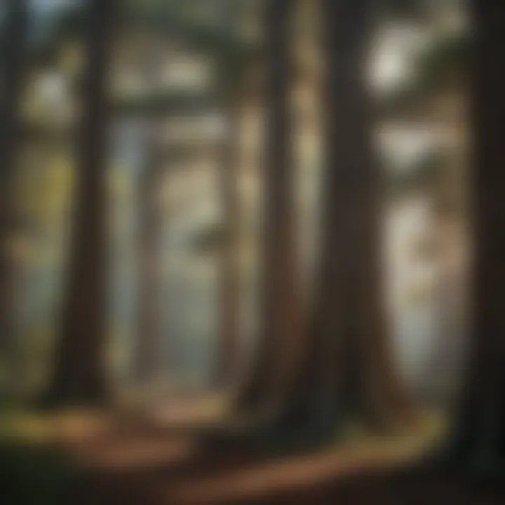 Majestic Cypress Trees in Southern Air