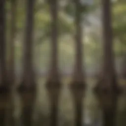 Majestic Cypress Trees in Texas Wetlands