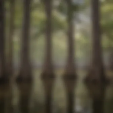 Majestic Cypress Trees in Texas Wetlands Majestic Cypress Trees in Texas Wetlands