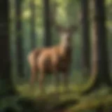 Majestic deer in lush Ohio forest