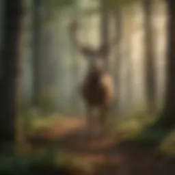 Majestic Deer in Virginia Forest
