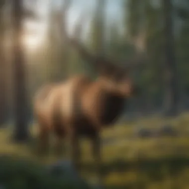 Majestic Elk Roaming Bitterroot Landscape