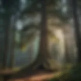 Majestic evergreen tree in the heart of Washington State wilderness