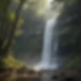 Majestic Falls enveloped in mist