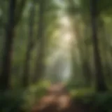 Enveloped in Nature's Canopy Majestic Forest Canopy in Green Mountain National Forest