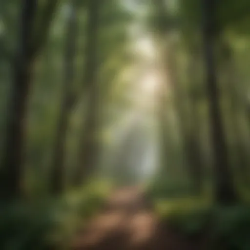 Enveloped in Nature's Canopy Majestic Forest Canopy in Green Mountain National Forest