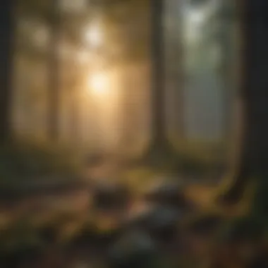 Majestic Forest Sunset Majestic Forest Sunset